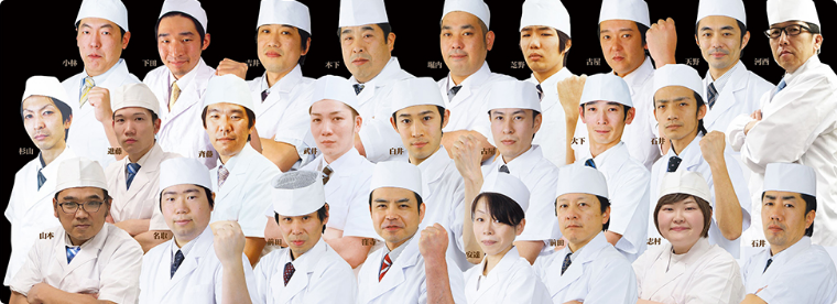 ふぐ包丁師のスタッフたち