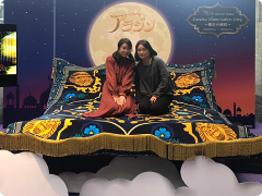 東京ディスニーランドでの様子